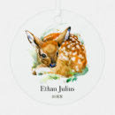 Search for fawn deer christmas tree decorations Baby's first christmas