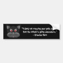 Search for black cat bumper stickers Blue