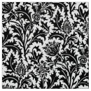 Search for black damask fabric Vintage