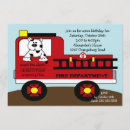 Search for red truck invitations Firetruck
