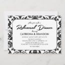 Search for white damask pattern invitations Elegant