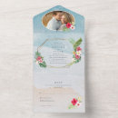 Search for tropical flowers wedding invitations Island
