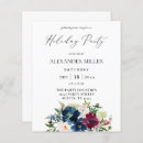 Search for burgundy christmas invitations White