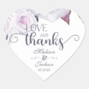 Search for heart shaped rose stickers Love and thanks