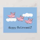 Search for flying pigs postcards Humour