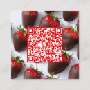 Search for strawberry business cards Qr code