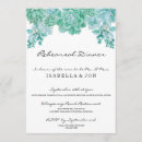 Search for cactus rehearsal dinner invitations Botanical