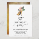 Search for gold 30th birthday invitations Watercolor