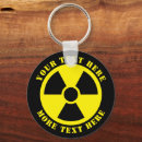 Search for radioactive symbol key rings Atomic