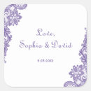 Search for lavender lace wedding stickers Floral