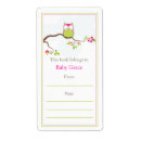 Search for baby bookplates Owl