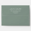Search for olive green envelopes Simple modern minimalist
