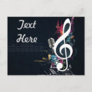 Search for musical notes postcards Singer