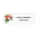 Search for winter return address labels Floral