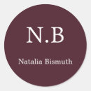 Search for elegant red stickers Initial