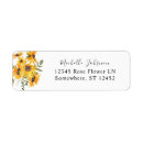 Search for sunflowers return address labels Eucalyptus