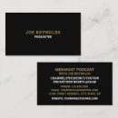 Search for podcast business cards Radio host