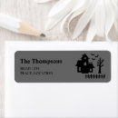 Search for haunted house return address labels Creepy