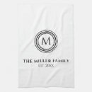 Search for black and white monogram tea towels Simple