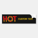 Search for flaming bumper stickers Red