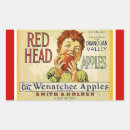 Search for red headed stickers Vintage