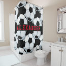 Search for football shower curtains Soccer