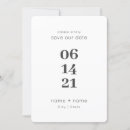 Search for number invitations Black and white