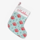 Search for coral christmas stockings Nautical