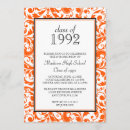 Search for orange damask invitations Formal