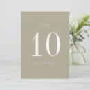 Search for table numbers invitations Elegant