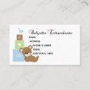 Search for baby sitter business cards Children