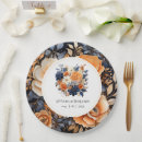 Search for navy blue and orange plates Watercolor