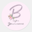 Search for letter b pink stickers For her