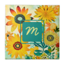 Search for flower monogram tiles Botanical