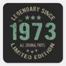 Search for vintage 1973 stickers Birthday