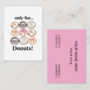 Search for donuts business cards Food