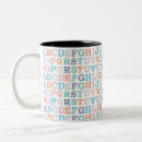 Search for cute alphabet mugs Colourful
