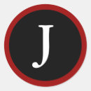 Search for j monogram stickers Black and white