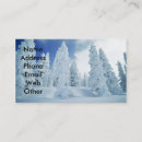 Search for snow business cards Nature