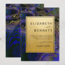 Search for black purple elegant wedding invitations Dark