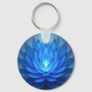 Search for lotus flower key rings Blue