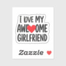 Search for i love my girlfriend stickers For her