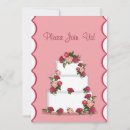 Search for cake wedding invitations Pink