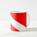 Search for dive flag mugs Red