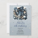 Search for diamond and pearls birthday invitations Bling