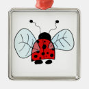 Search for ladybird christmas tree decorations red