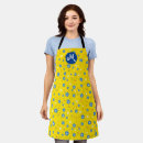 Search for floral monogram aprons Yellow