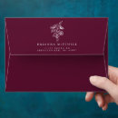 Search for burgundy envelopes Return address