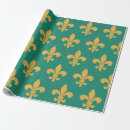 Search for fleur de lis wrapping paper Green