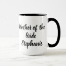 Search for mother of the bride mugs Hand lettering